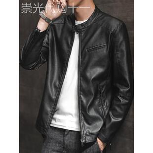 真皮皮衣外套男海宁春秋2025新款机车痞帅头层牛皮品牌山羊皮夹克
