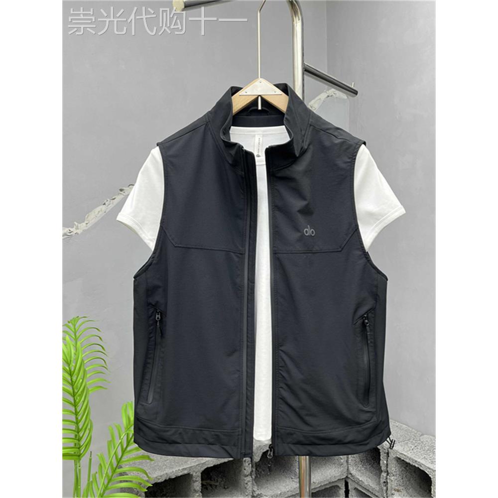 潮牌立领坎肩背心马甲男士2025秋季新款时尚百搭痞帅休闲工装外套