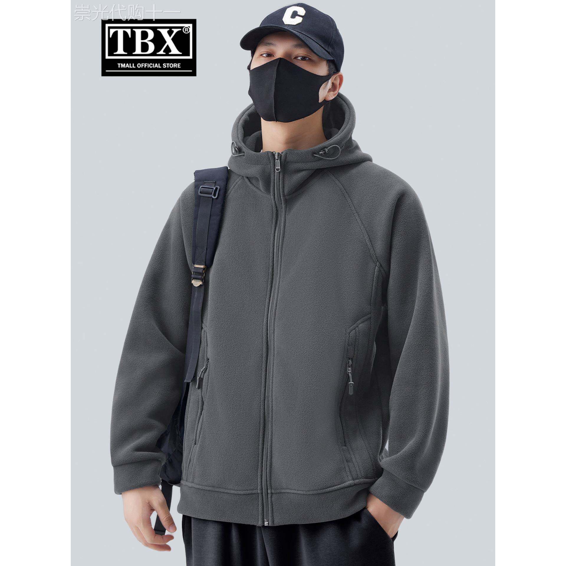 高端双面摇粒绒外套男士2025新款秋冬季加绒加厚抓绒夹克男款棉服