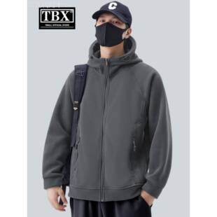 高端双面摇粒绒外套男士2025新款秋冬季加绒加厚抓绒夹克男款棉服