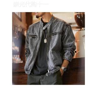 Madness Mdns Wruei美式覆古2025秋季夹克工装牛仔外套宽松上衣男