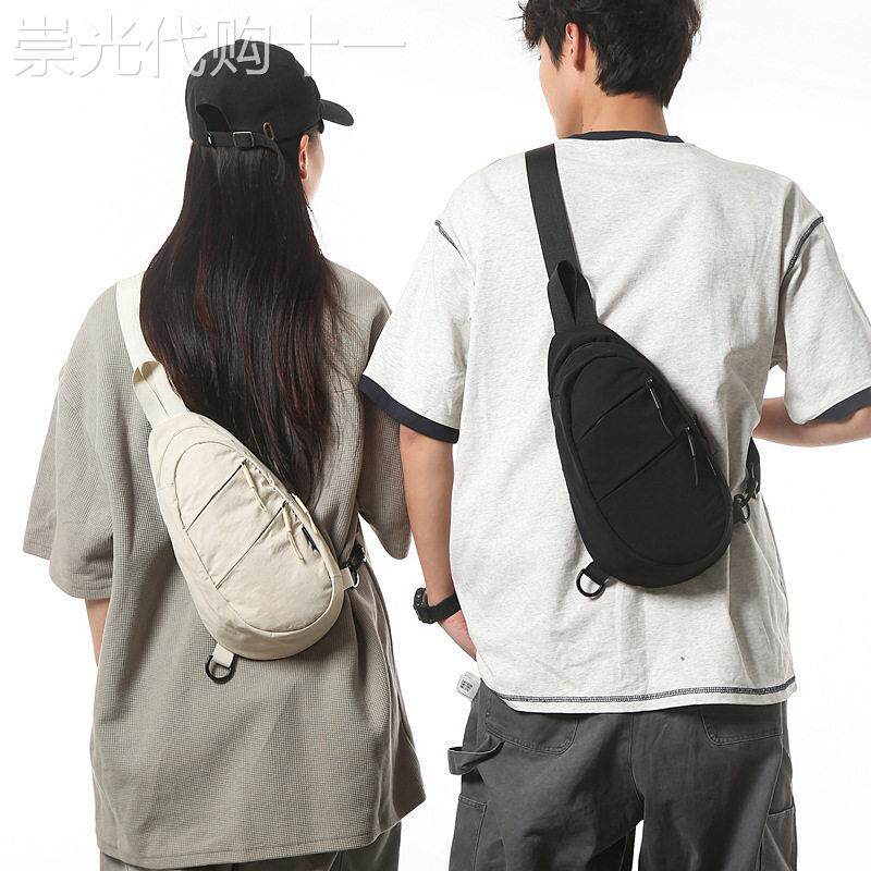 法国MlcanI Kans高级感胸包男生运动腰包潮休闲时尚包包女斜挎包