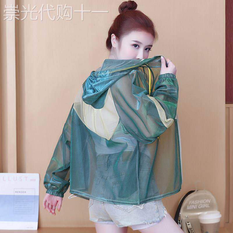 潮牌防晒衣2025年新款防晒服夏季透气冰丝超薄款女士运动外套百搭