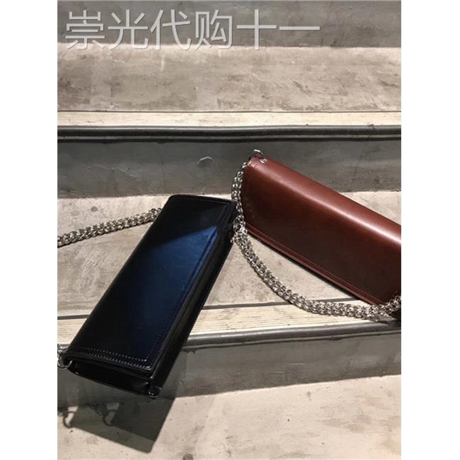 欧美时尚新款手袋，覆古斜肩女式手袋，长方形气质，休闲纯色手袋