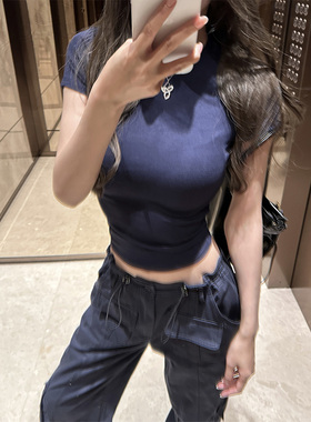 NINASTUDIO【all in系列】正肩设计活力满满 小圆领tee