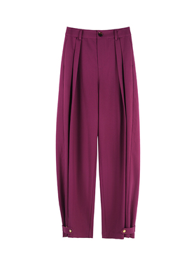 「多变造型」夏季优雅高腰开合可束脚锥形西裤SHBZXP641340