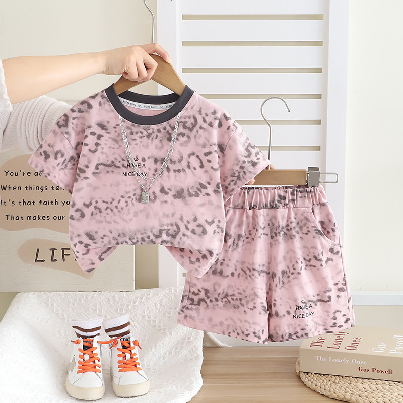 男童夏装儿童短袖套装1一2-3岁小童分体纯棉衣服宝宝夏季男孩半袖