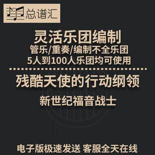 残酷天使的行动纲领 新世纪福音战士2.5级灵活乐团编制总分谱MP3