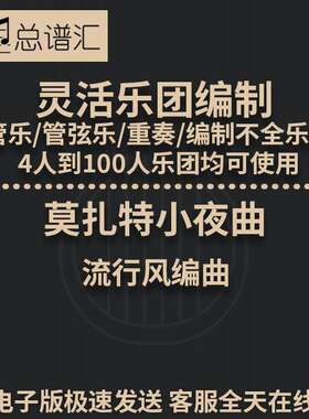 莫扎特小夜曲 流行风编曲 2.5级 灵活乐团编制  管弦乐 总分谱MP3