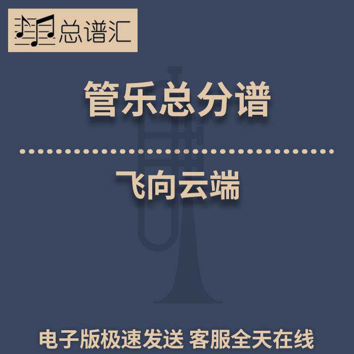 【精品管乐】飞向云端 3级 行进管乐合奏 总谱 分谱 MP3