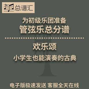 管弦樂交響樂總譜分譜MP3 歡樂頌 1級 Joy Ode