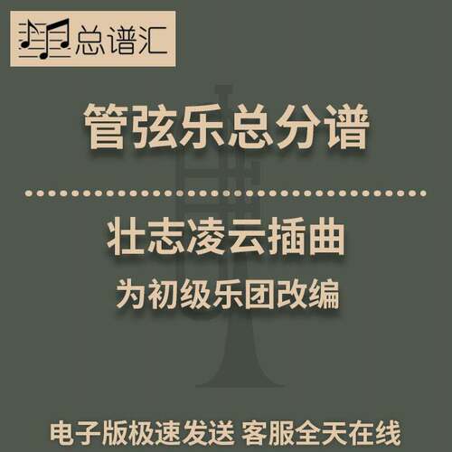 2级 壮志凌云插曲 Danger Zone 管弦乐 交响乐 总谱 分谱 MP3