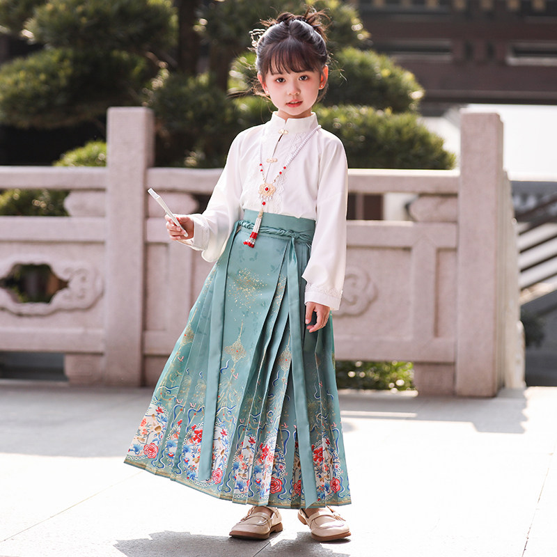 马面裙女童套装2025新款儿童