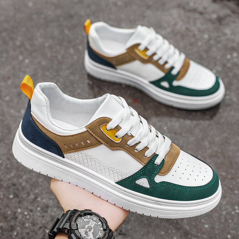 春季休闲防滑板鞋男款2026新款男士鞋子运动休闲鞋防水防滑学生鞋