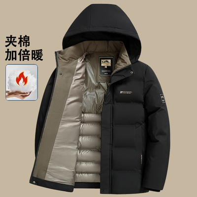 羽绒棉服男士秋冬季加厚外套男款