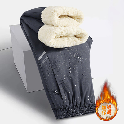 休闲棉裤男女冬季冲锋裤保暖棉裤