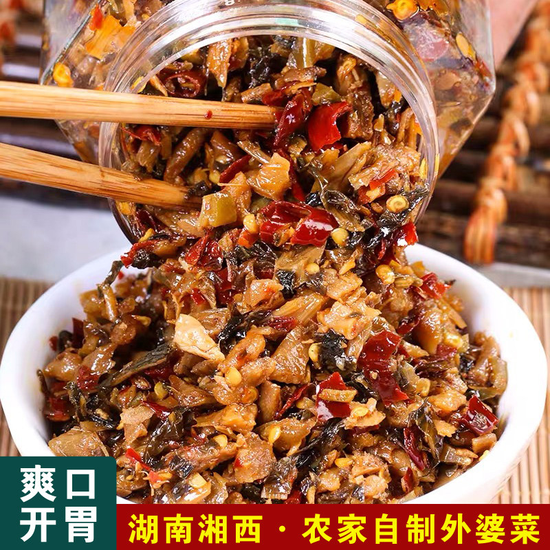 香辣萝卜开胃拌饭酱湘西外婆菜图片