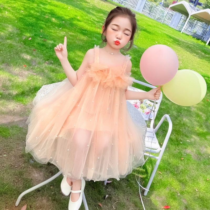 纱裙连衣裙女夏儿童搭配亲肤女孩潮流舒适时髦新款穿搭潮童百搭
