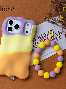 CLICHE 手机壳 适用苹果iPhone17ProMax  高级硅胶  原创个性软壳防摔 渐变手机保护套