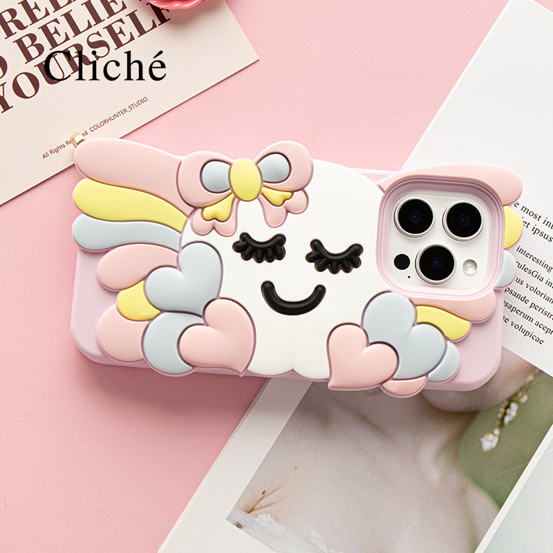 CLICHE 手机壳适用iPhone16proMAX 睡宝苹果原创女新款 可爱高级 硅胶 防摔i斜挎手提软保护手机壳