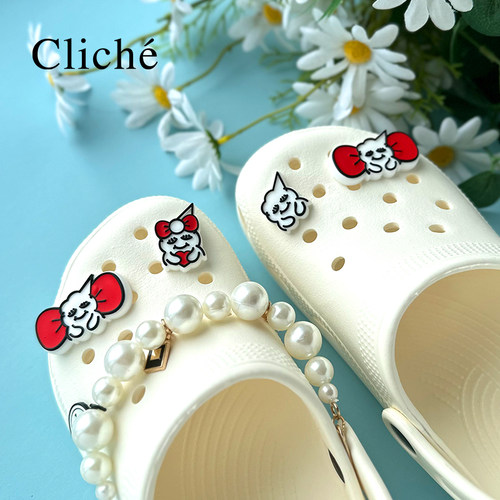 洞洞鞋卡扣candies软硅胶