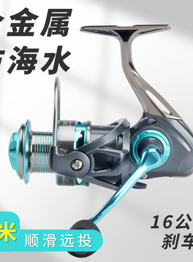 皓顿DK纺车轮金属轮脚路亚打黑深线杯鱼线轮海杆抛竿远投渔轮鱼轮