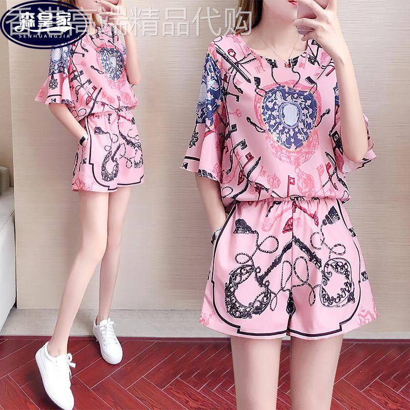 高级感可外穿家居服夏天女款冰丝绸短袖短裤夏季莫代尔棉睡衣裤套