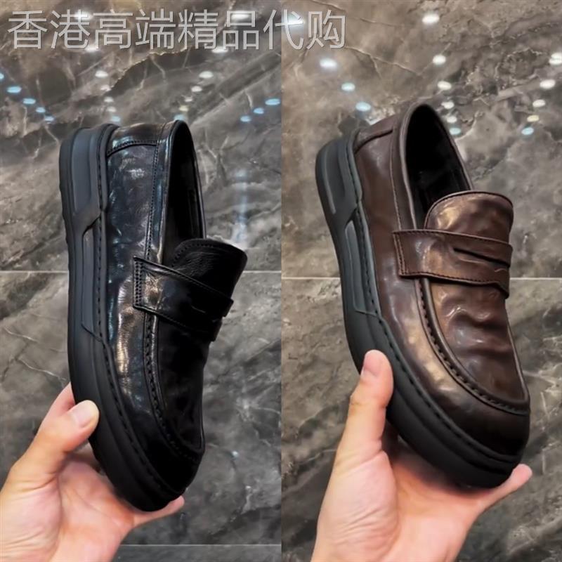 F157-738 新款男士高级感休闲商务纯皮舒适男鞋时尚百搭皮鞋帅气