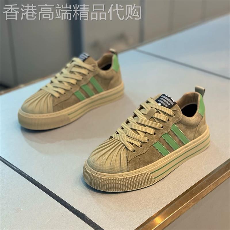 轻奢男鞋韩版小众设计休闲男士运动板鞋2025春秋中学生贝壳头潮鞋