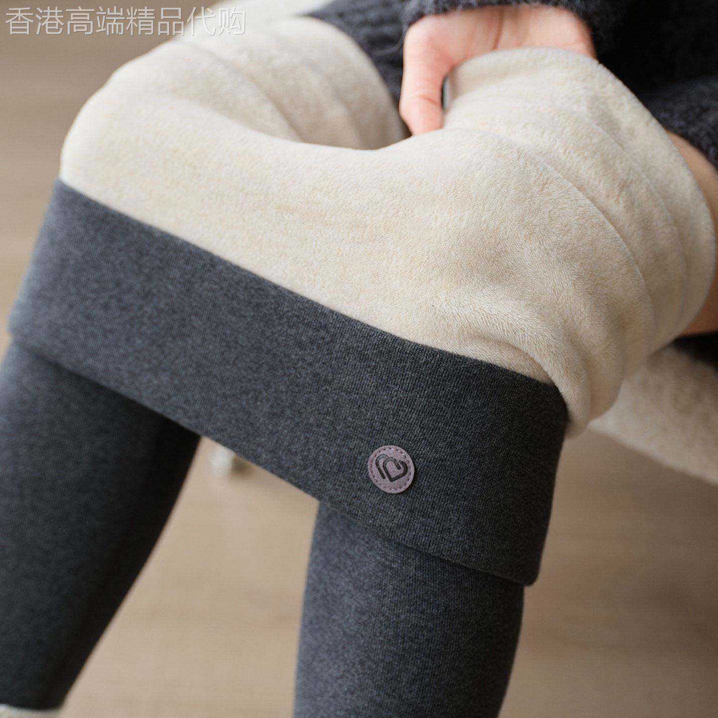 加绒加厚打底裤女外穿秋冬2026新款高腰保暖打底内穿薄绒棉秋裤子