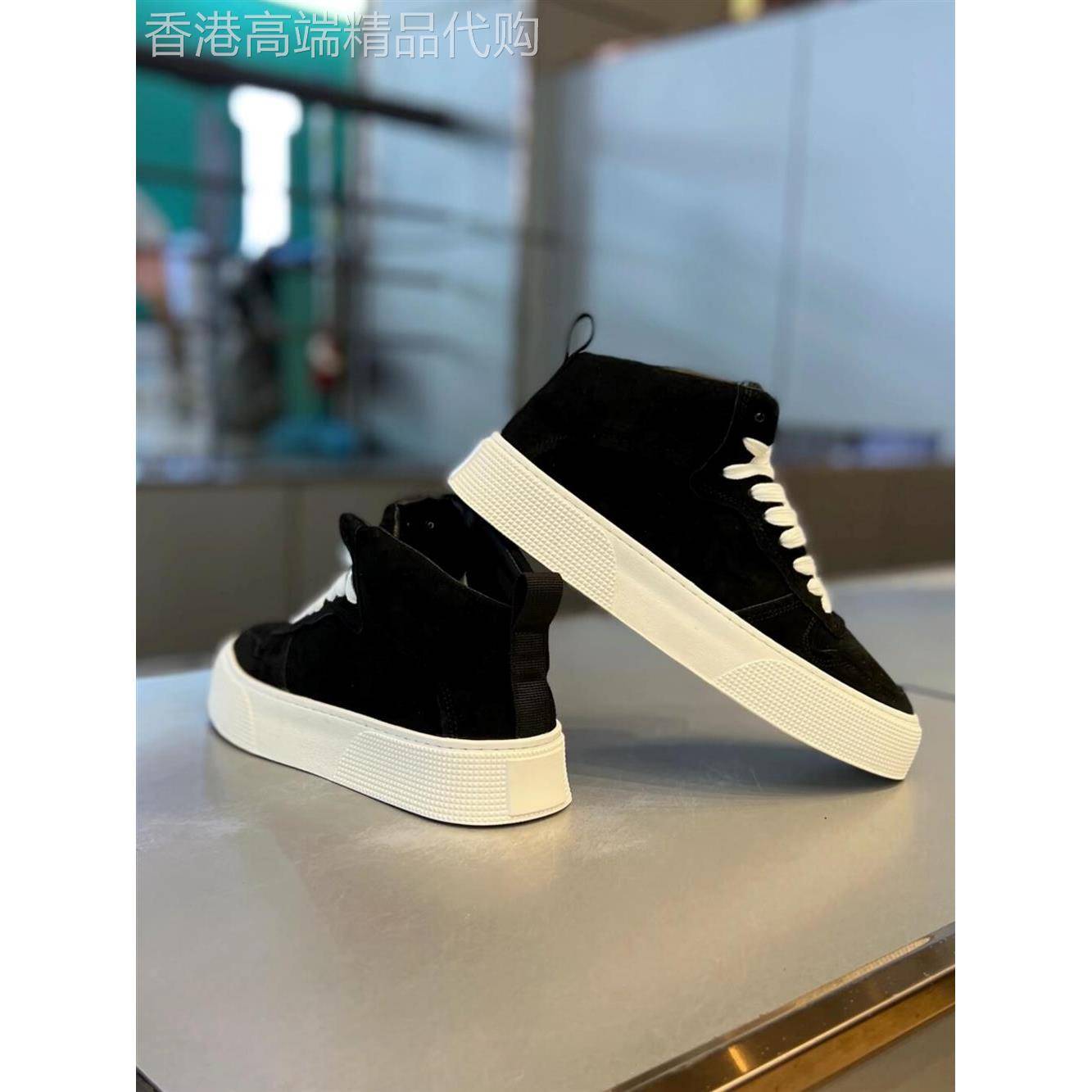 “充满高端感”强烈推荐!展现你的优雅!新厚底休闲高帮黑色运动