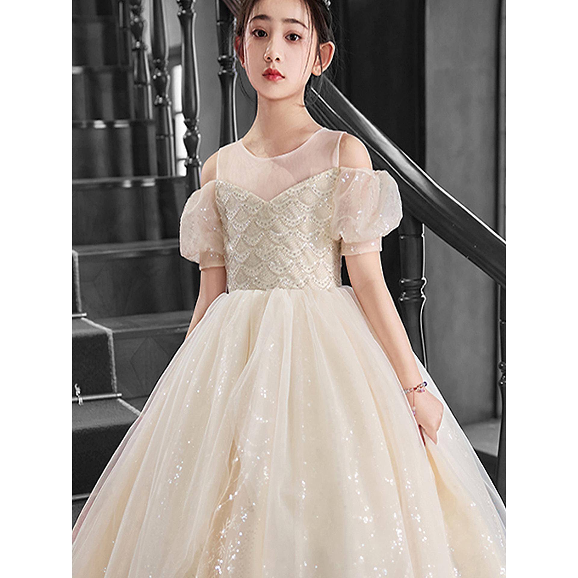 Mapping香港轻奢小众高端公主裙花童婚礼少儿主持人儿童演奏出服