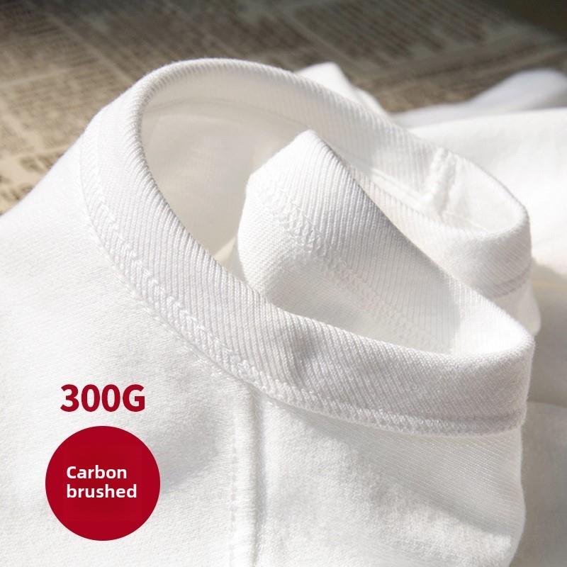 MAROLIO~三本针！日式重磅纯棉300g春季内搭长袖T恤打底上衣男女