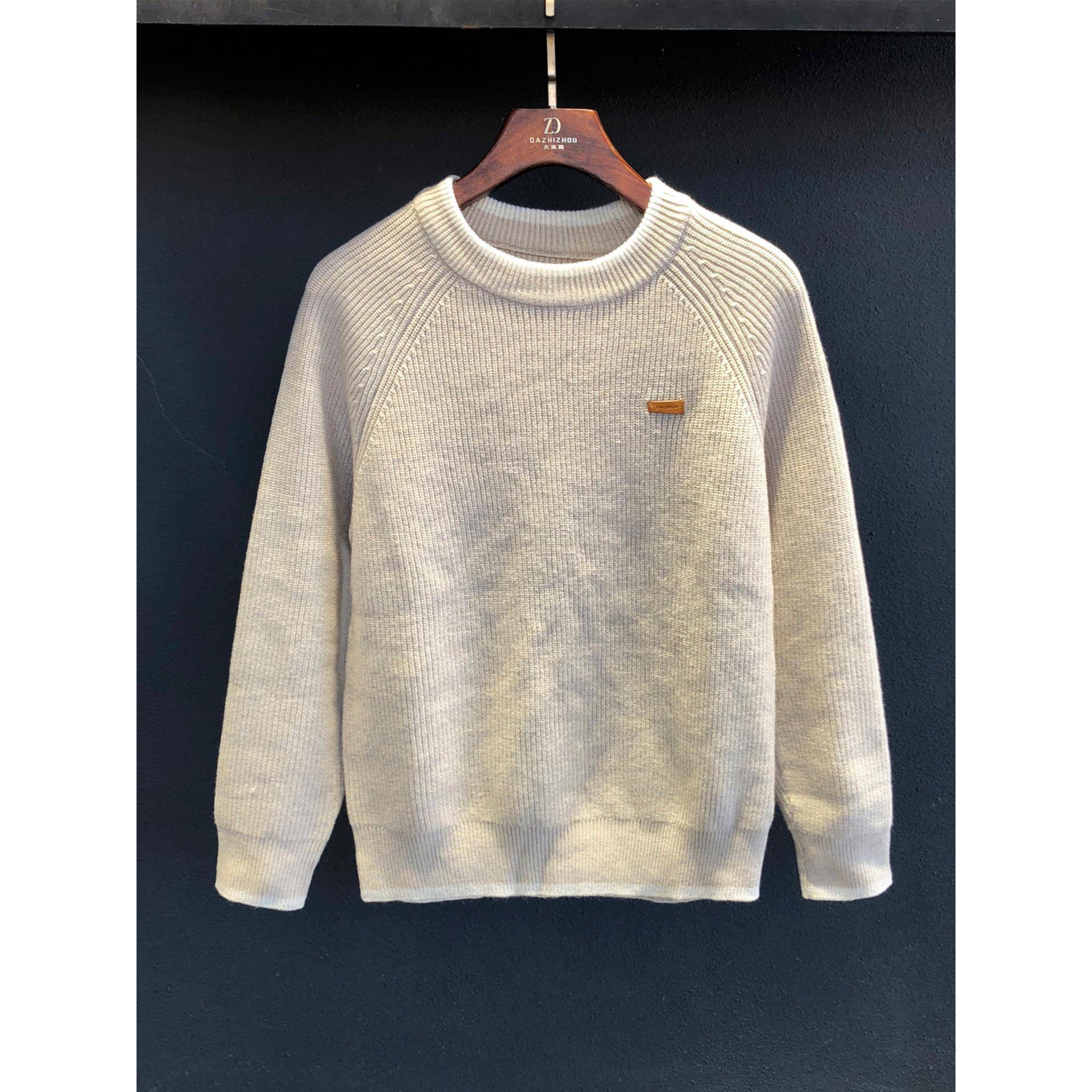 Home Daily~重磅毛衣男保暖2025秋冬新款外穿粗线男士针织打底衫