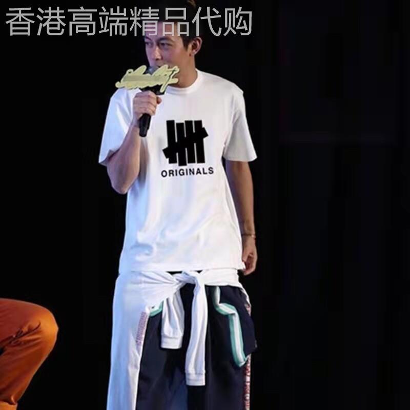 香港潮牌陈冠希T恤男纯棉圆领短袖ins潮流时尚印花情侣款百搭上衣