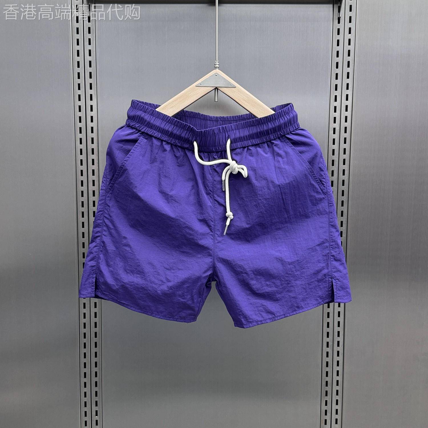 代购夏季新款男士休闲短裤百搭宽松运动三分裤子男款沙滩速干裤