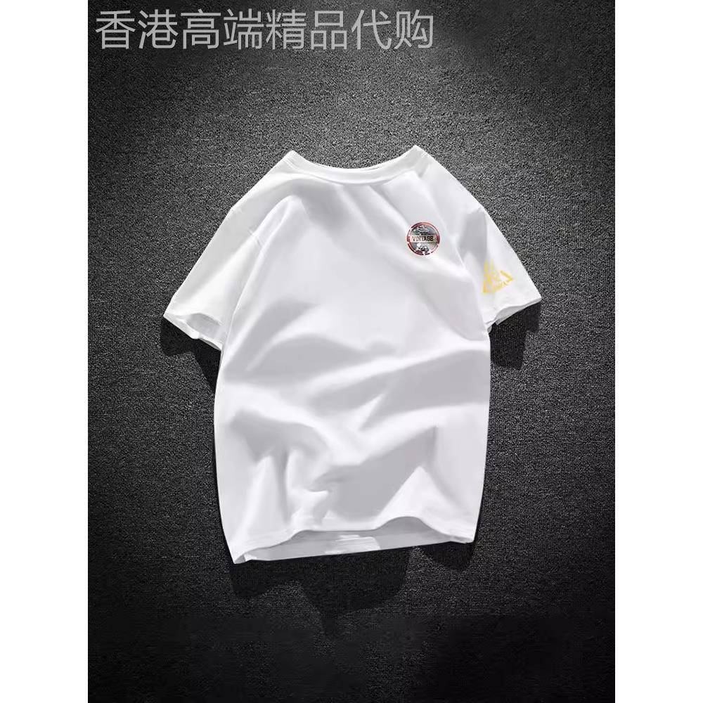 香港潮牌法国公鸡短袖t恤男ins半袖100%纯棉2026新款宽松体恤夏季