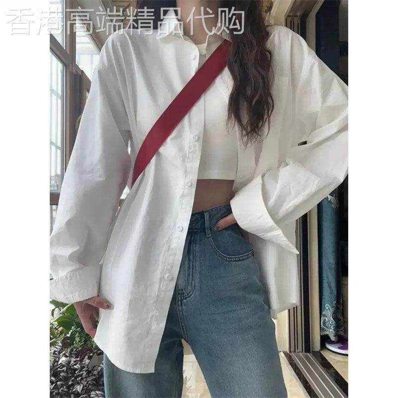 白衬衫女式内衣裤2026春季欧货韩式设计小众西式上衣百搭长袖衬衫