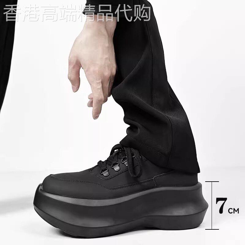 Lisa同款黑武士老爹鞋男百搭松糕厚底增高小白鞋轻便休闲运动鞋女