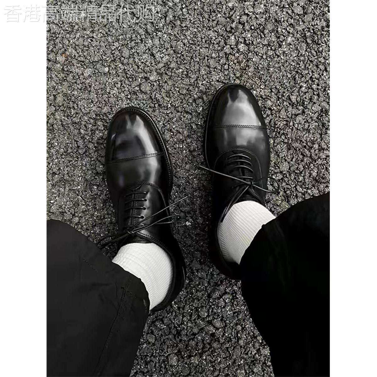 【高品质】三接头牛津鞋男款真皮英伦休闲正装通勤德比新郎结婚鞋
