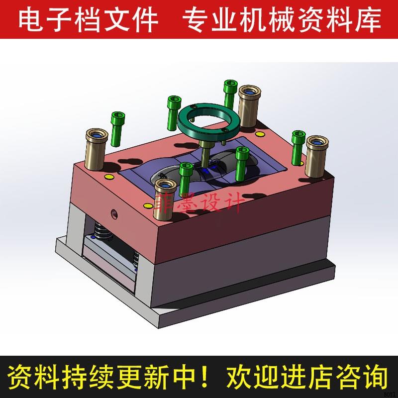 鼠标注塑模具设计UG三维模型+说明书CAD图纸课程原创资料C2198CAD