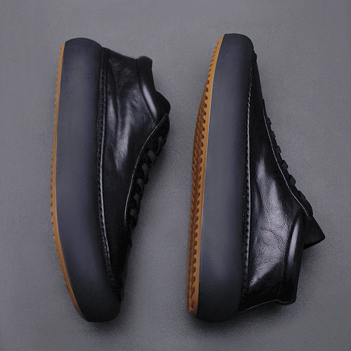 小众设计日系复古头层牛皮短靴子