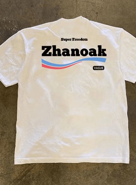 260g美式时尚潮流t恤短袖男款夏季纯棉圆领时尚青年半袖男女同款