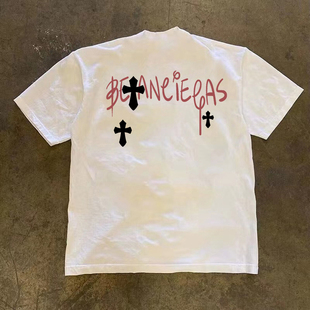 男款 印花t恤短袖 夏季 短袖 宽松 JSC{纯棉时代} 男女款 260g重磅潮款