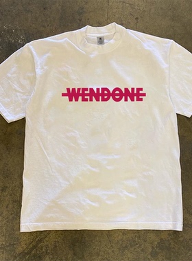 260g重磅不透小众潮流休闲印花T恤夏季纯棉圆领短袖男女同款宽松