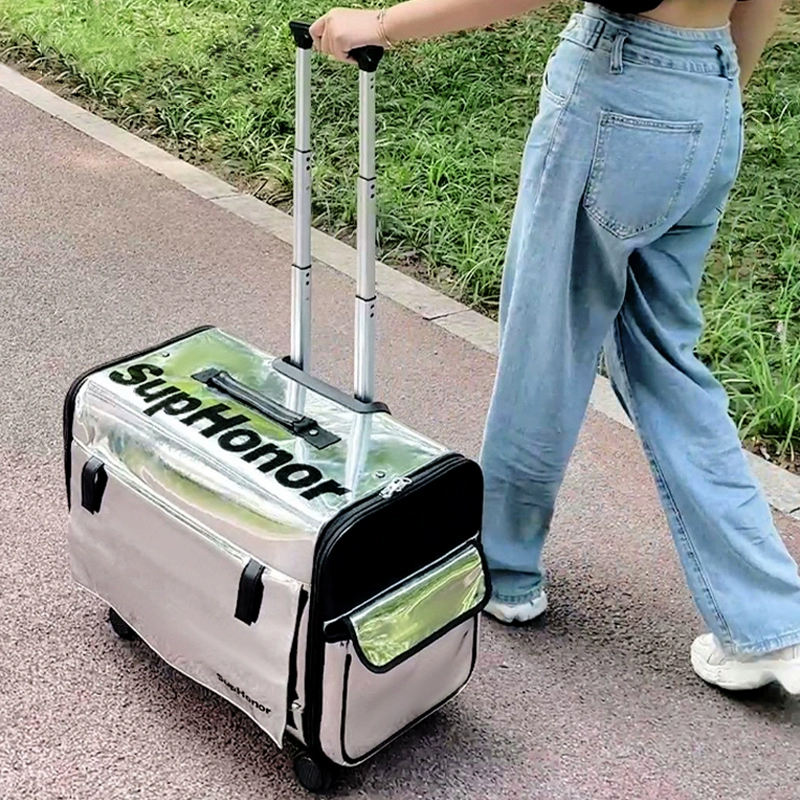 宜德士宠物拉杆箱静音防应激超大