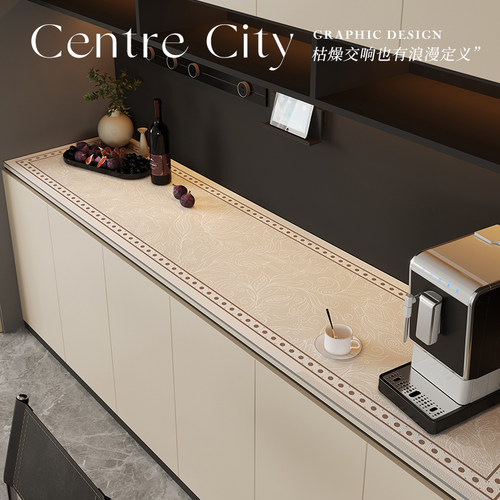 防水防油防烫轻奢高级感餐边柜垫