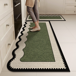 2025新款 厨房地垫硅藻泥防滑吸水防油可擦免洗家用耐脏进门口脚垫