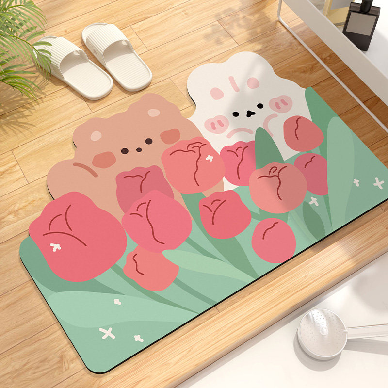 硅藻泥吸水地垫卫生间进门软垫浴室门口防滑厕所门垫卫浴地毯家用,居家布艺,家用脚垫,淘宝优惠券,粉丝福利购,淘宝优惠卷