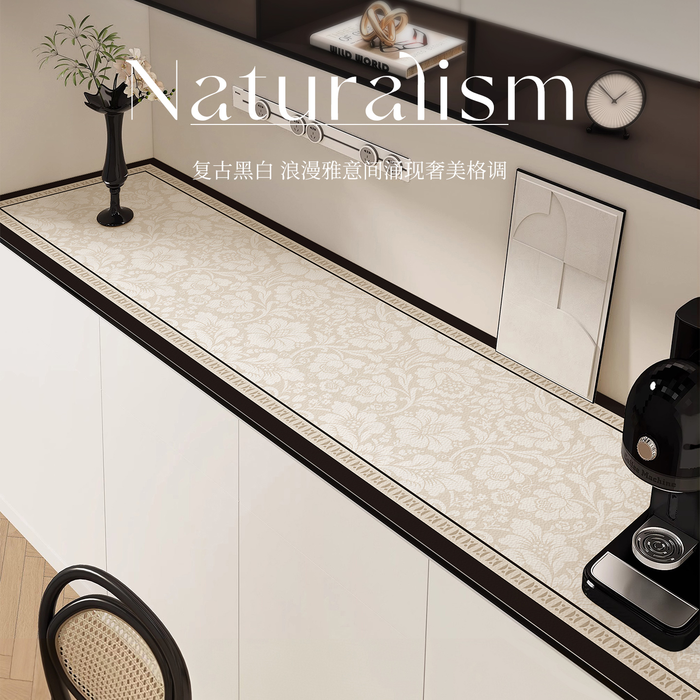 法式清新花卉餐边柜垫电视柜保护垫酒柜桌布玄关桌面垫鞋柜台面垫